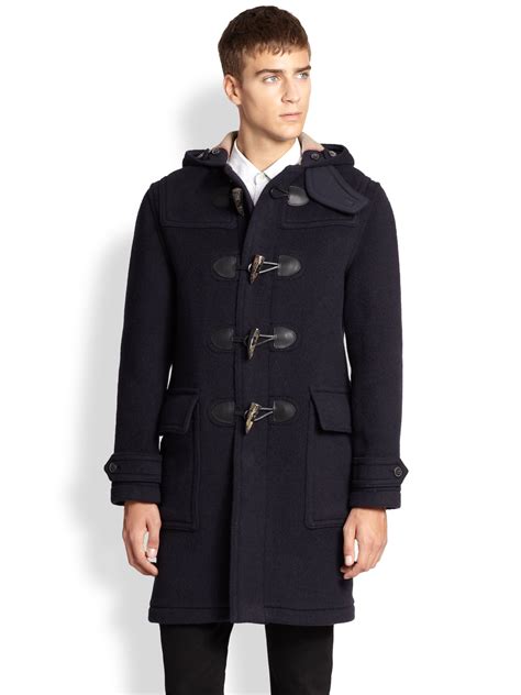 burberry dufflecoat men|burberry winter coat men's.